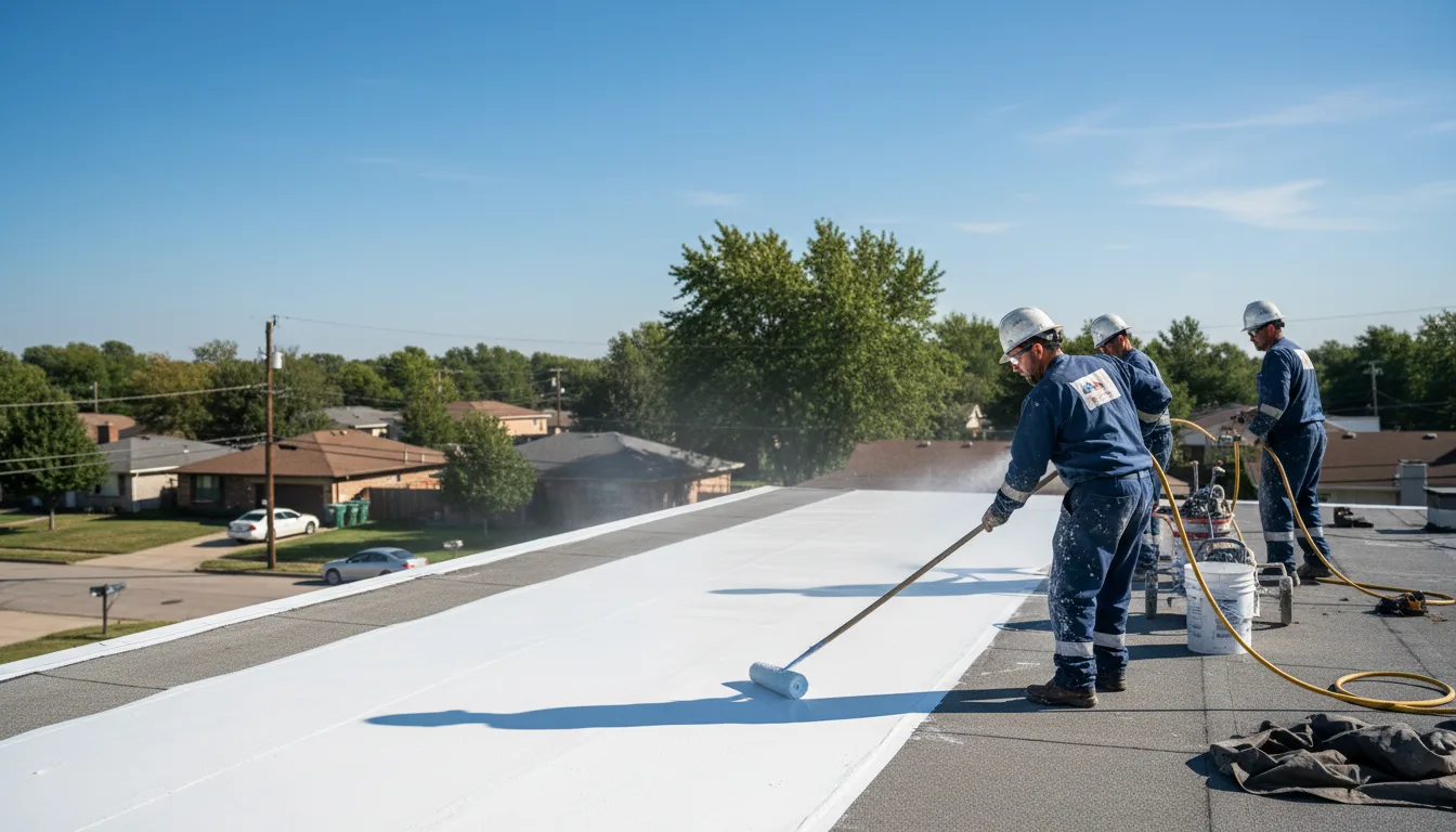 Commercial roof coating in Recluse, WY near me